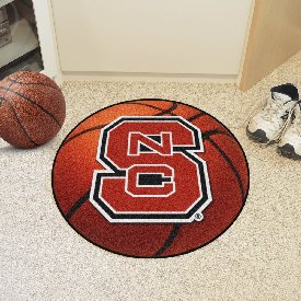 NC State Basketball Mat 27" diameter, AGS-23979 NC State Basketball Mat 27" diameter, AGS-23979