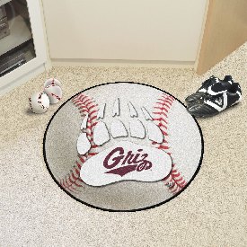 Montana Grizzlies Baseball Rug - 27in. Diameter, 3643