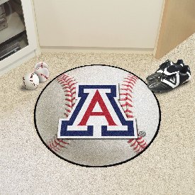 Arizona Wildcats Baseball Rug - 27in. Diameter - Block A Primary Logo, 3648