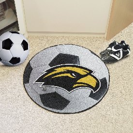 Southern Miss Golden Eagles Soccer Ball Rug - 27in. Diameter, 3732