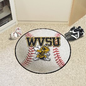West Virginia State University Baseball Mat 27" diameter, 4062