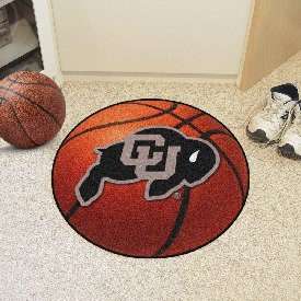 Colorado Buffaloes Basketball Rug - 27in. Diameter, 4089