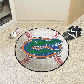Florida Gators Baseball Rug - 27in. Diameter - Gator Head Primary Logo, 4152