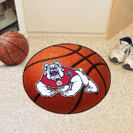 Fresno State Bulldogs Basketball Rug - 27in. Diameter, 4889