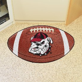 Georgia Bulldogs Football Rug - 20.5in. x 32.5in. - Old Bulldog Head Logo, 4951