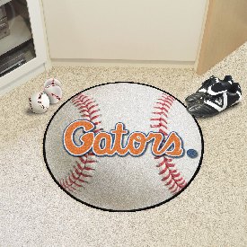 Florida Gators Baseball Rug - 27in. Diameter, "Gators", 5101