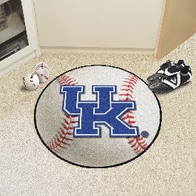 Kentucky Wildcats Baseball Rug - 27in. Diameter, UK Logo, 5161