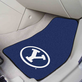 BYU Cougars Front Carpet Car Mat Set - 2 Pieces, 5199