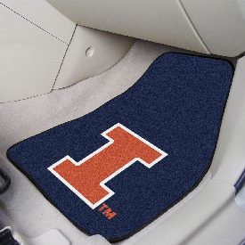 Illinois Illini Front Carpet Car Mat Set - 2 Pieces, 5448