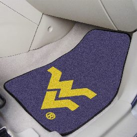 West Virginia Mountaineers Front Carpet Car Mat Set - 2 Pieces, 5511