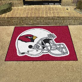 Arizona Cardinals All-Star Rug - 34 in. x 42.5 in., Helmet Logo - Cardinals Helmet Logo, 5664
