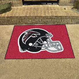 Atlanta Falcons All-Star Rug - 34 in. x 42.5 in., Helmet Logo - Falcons Helmet Logo, 5667