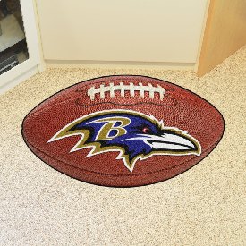 Baltimore Ravens Football Rug - 20.5in. x 32.5in. - Raven Head Primary Logo, 5674