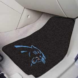 NFL - Carolina Panthers 2-piece Carpeted Car Mats 17"x27", 5697