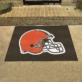 Cleveland Browns All-Star Rug - 34 in. x 42.5 in. - Browns Helmet Primary Logo, 5702