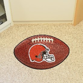 Cleveland Browns Football Rug - 20.5in. x 32.5in. - Browns Helmet Primary Logo, 5705
