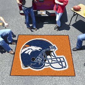 Denver Broncos Tailgater Rug - 5ft. x 6ft., Helmet Logo - Broncos Helmet Logo, 5721