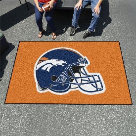 Denver Broncos Ulti-Mat Rug - 5ft. x 8ft., Helmet Logo - Broncos Helmet Logo, 5722