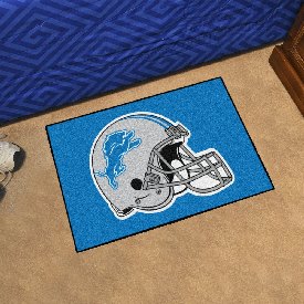 Detroit Lions Starter Mat Accent Rug - 19in. x 30in., Helmet Logo - Lions Helmet Logo, 5743