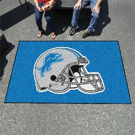 Detroit Lions Ulti-Mat Rug - 5ft. x 8ft., Helmet Logo - Lions Helmet Logo, 5745