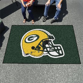 Green Bay Packers Ulti-Mat Rug - 5ft. x 8ft., Helmet Logo - Packers Helmet Logo, 5759