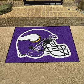 Minnesota Vikings All-Star Rug - 34 in. x 42.5 in., Helmet Logo - Vikings Helmet Logo, 5760