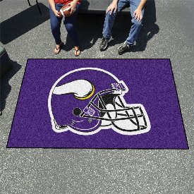 Minnesota Vikings Ulti-Mat Rug - 5ft. x 8ft., Helmet Logo - Vikings Helmet Logo, 5766