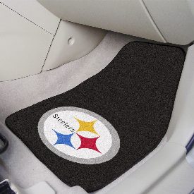 NFL - Pittsburgh Steelers 2-piece Carpeted Car Mats 17"x27", 5826