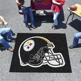 Pittsburgh Steelers Tailgater Rug - 5ft. x 6ft., Helmet Logo - Steelers Helmet Logo, 5830