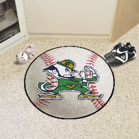 Notre Dame Fighting Irish Baseball Rug - 27in. Diameter, Leprechaun, 6035