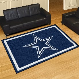 Dallas Cowboys 5ft. x 8 ft. Plush Area Rug - Star Primary Logo, 6269