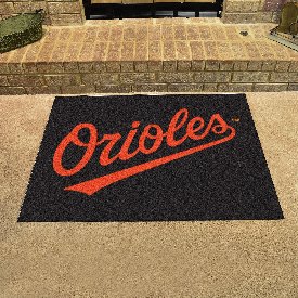 Baltimore Orioles All-Star Rug - 34 in. x 42.5 in. - "Orioles" Jersey Lettering, 6322
