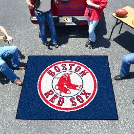 Boston Red Sox Tailgater Rug - 5ft. x 6ft. - Circular Red Socks with Wordmark Secondary Logo, 6336