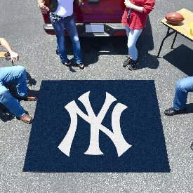 New York Yankees Tailgater Rug - 5ft. x 6ft. - NY Cap Logo, 6343