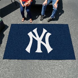 New York Yankees Ulti-Mat Rug - 5ft. x 8ft. - NY Cap Logo, 6344