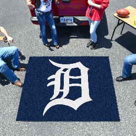 Detroit Tigers Tailgater Rug - 5ft. x 6ft. - D Primary Cap Logo, 6384