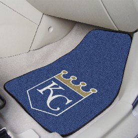 Kansas City Royals Front Carpet Car Mat Set - 2 Pieces - KC Crest Primary Logo, 6386