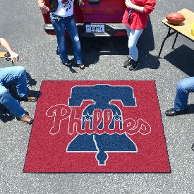 Philadelphia Phillies Tailgater Rug - 5ft. x 6ft. - P Cap Logo & Wordmark, 6454