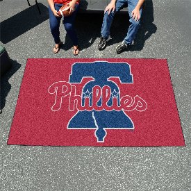 Philadelphia Phillies Ulti-Mat Rug - 5ft. x 8ft. - P Cap Logo & Wordmark, 6455
