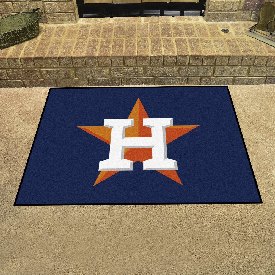 Houston Astros All-Star Rug - 34 in. x 42.5 in. - Circular Star H with Wordmark Primary Logo, 6479