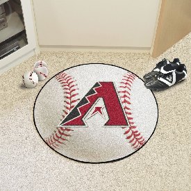 Arizona Diamondbacks Baseball Rug - 27in. Diameter - A Primary Cap Logo, 6510