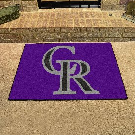 Colorado Rockies All-Star Rug - 34 in. x 42.5 in. - CR Primary Cap Logo, 6516