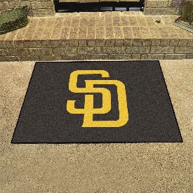 San Diego Padres All-Star Rug - 34 in. x 42.5 in. - SD Primary Cap Logo, 6530