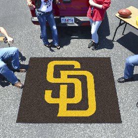 San Diego Padres Tailgater Rug - 5ft. x 6ft. - SD Primary Cap Logo, 6536
