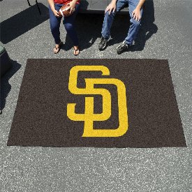 San Diego Padres Ulti-Mat Rug - 5ft. x 8ft. - SD Primary Cap Logo, 6537