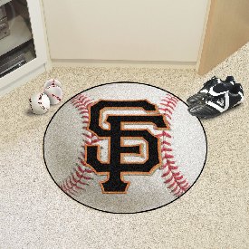 San Francisco Giants Baseball Rug - 27in. Diameter - Giants Baseball Primary Logo, 6539