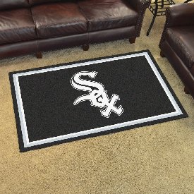 Chicago White Sox 4ft. x 6ft. Plush Area Rug - Sox Primary Cap Logo, 7053