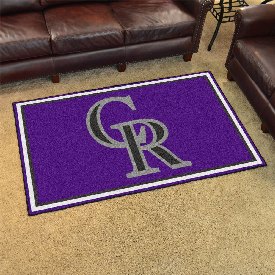 Colorado Rockies 4ft. x 6ft. Plush Area Rug, 7055