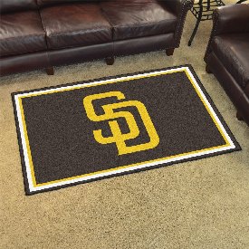 San Diego Padres 4ft. x 6ft. Plush Area Rug, 7079