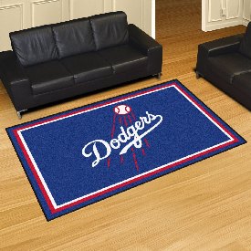 Los Angeles Dodgers 5ft. x 8 ft. Plush Area Rug, 7096
